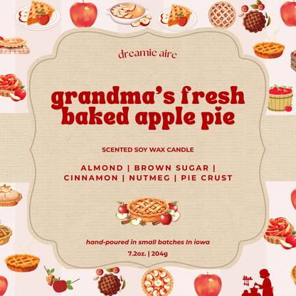 grandma’s fresh baked apple pie